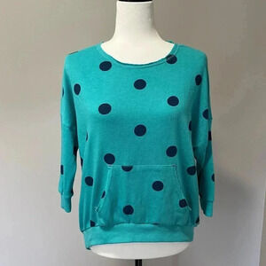 Roxy Knit Polka Dots Sweater  3/4 Sleeve